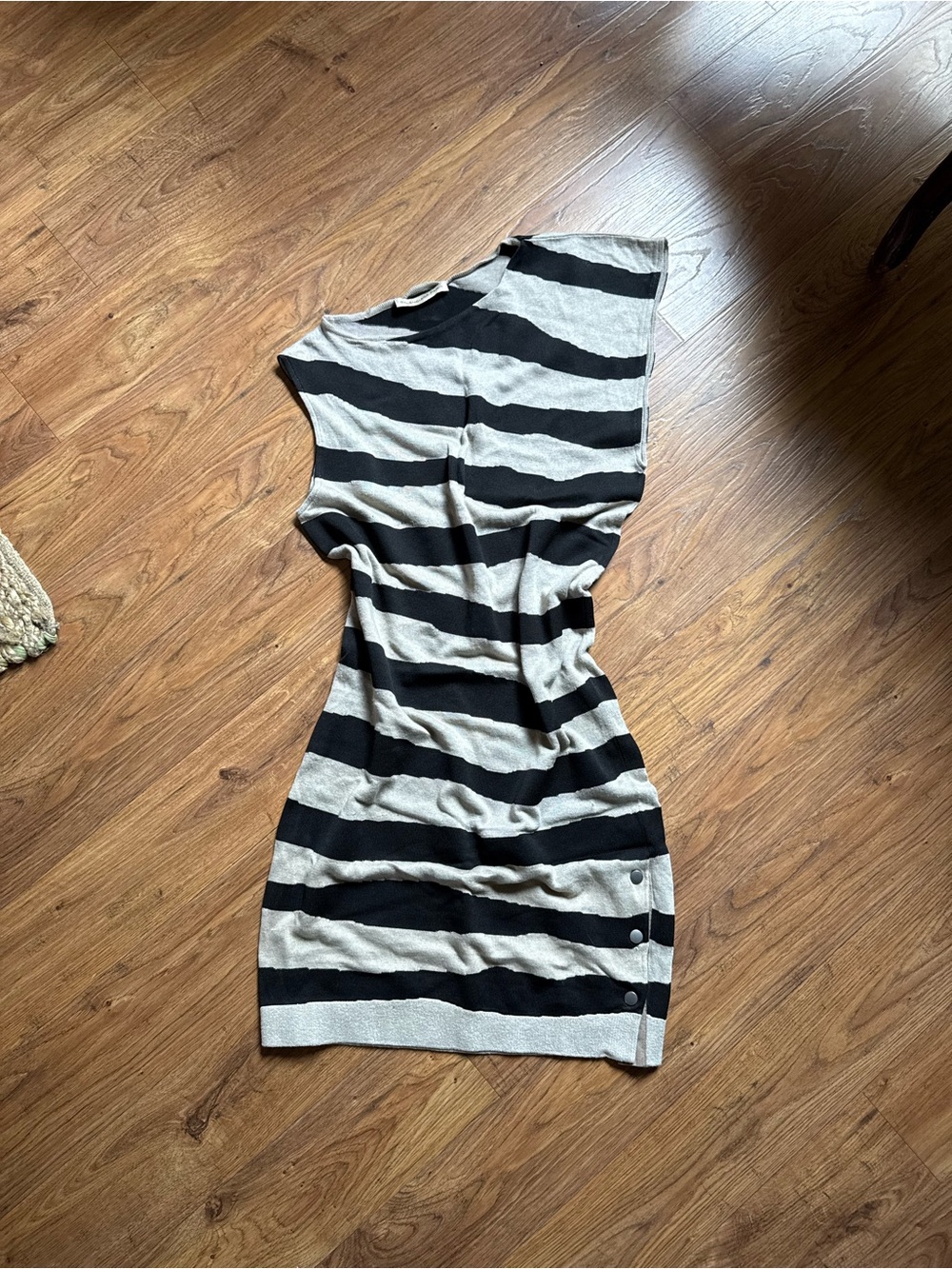 Balenciaga striped mini dress